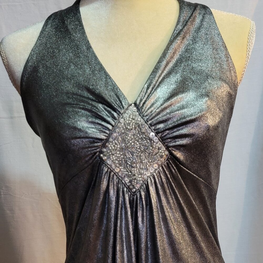 INC INTERNATIONAL - Concepts silver Beaded Top